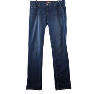 Lucky Brand Lola Straight Jeans Women's 12/31 Medium Wash Fading Preppy Y2K